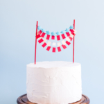 Cake topper for fourth of July