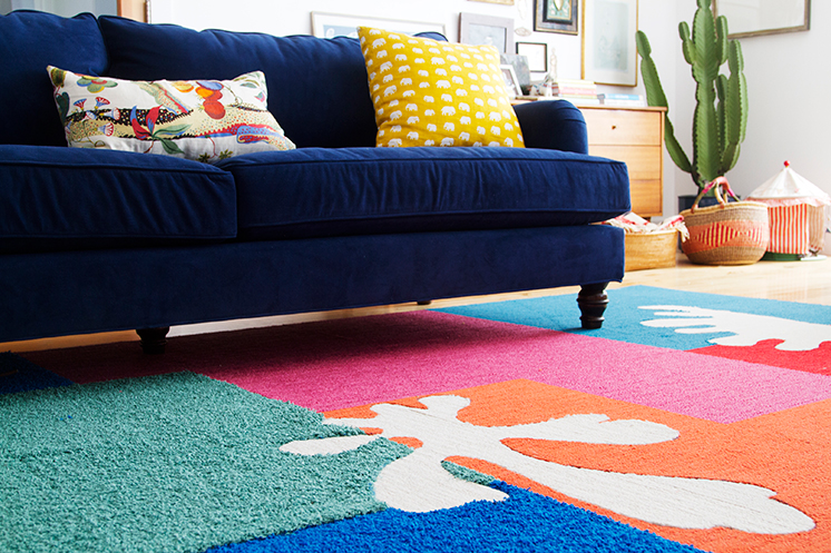 DIY cut out Matisse rug