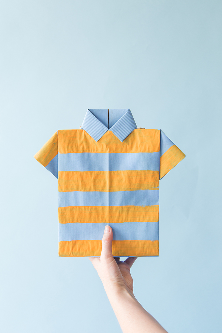 Father's Day origami shirt gift bags