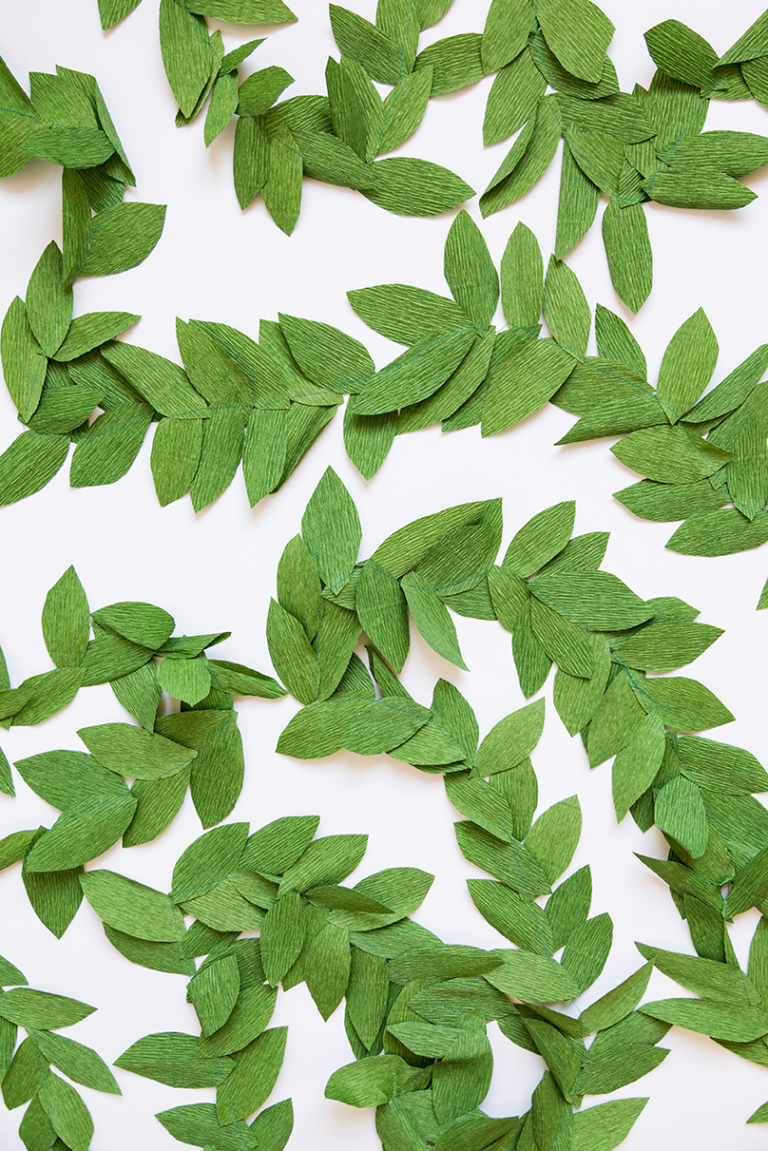 Diy Paper Leaf Garland The House That Lars Built