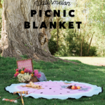 DIY Watermelon picnic blanket