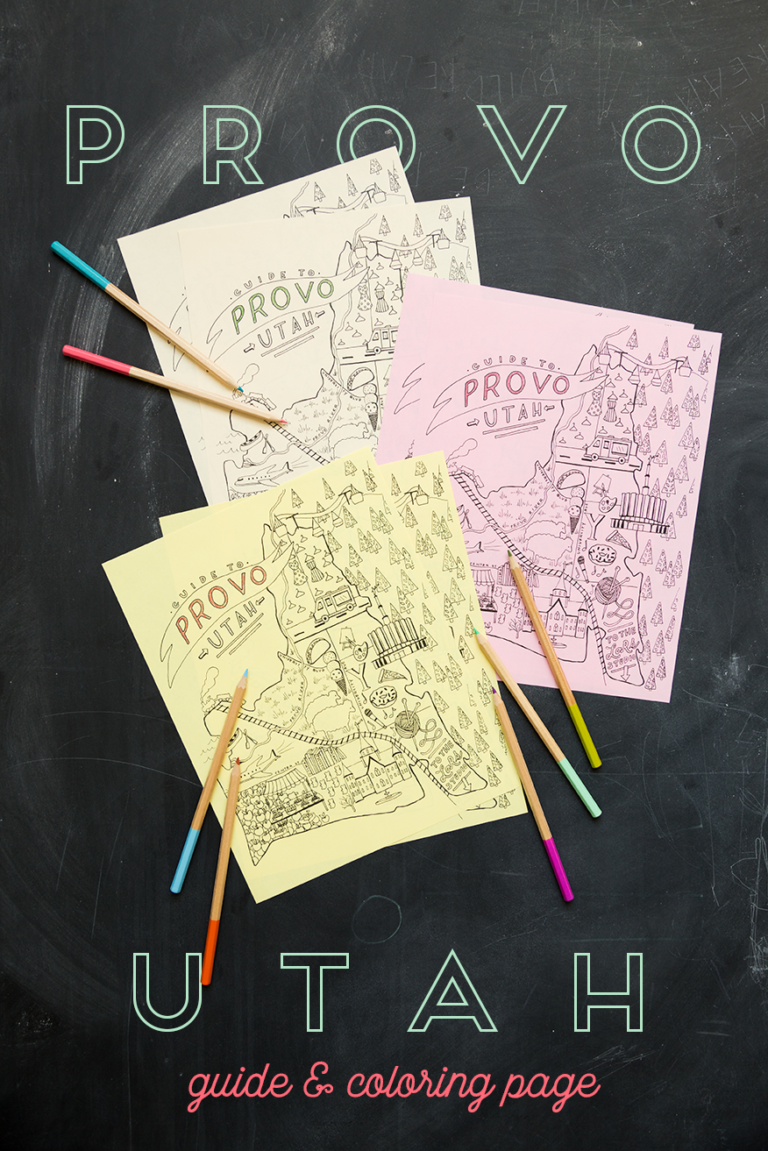 Provo City Guide and coloring page