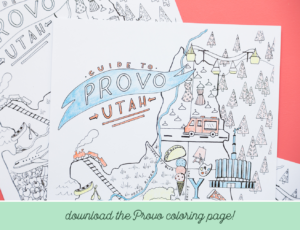 Provo guide and coloring page