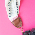 DIY camera strap from a scarf