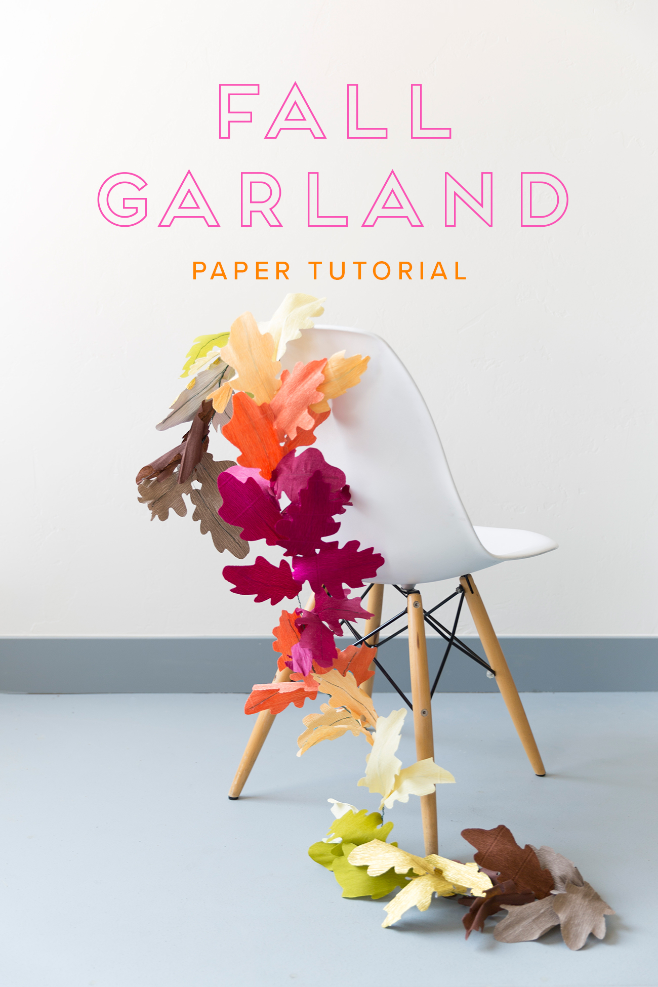 DIY paper fall garland 