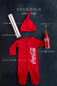 cute costume for baby coke bottle