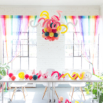 DIY balloon chandelier