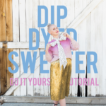 dip dye sweater tutorial