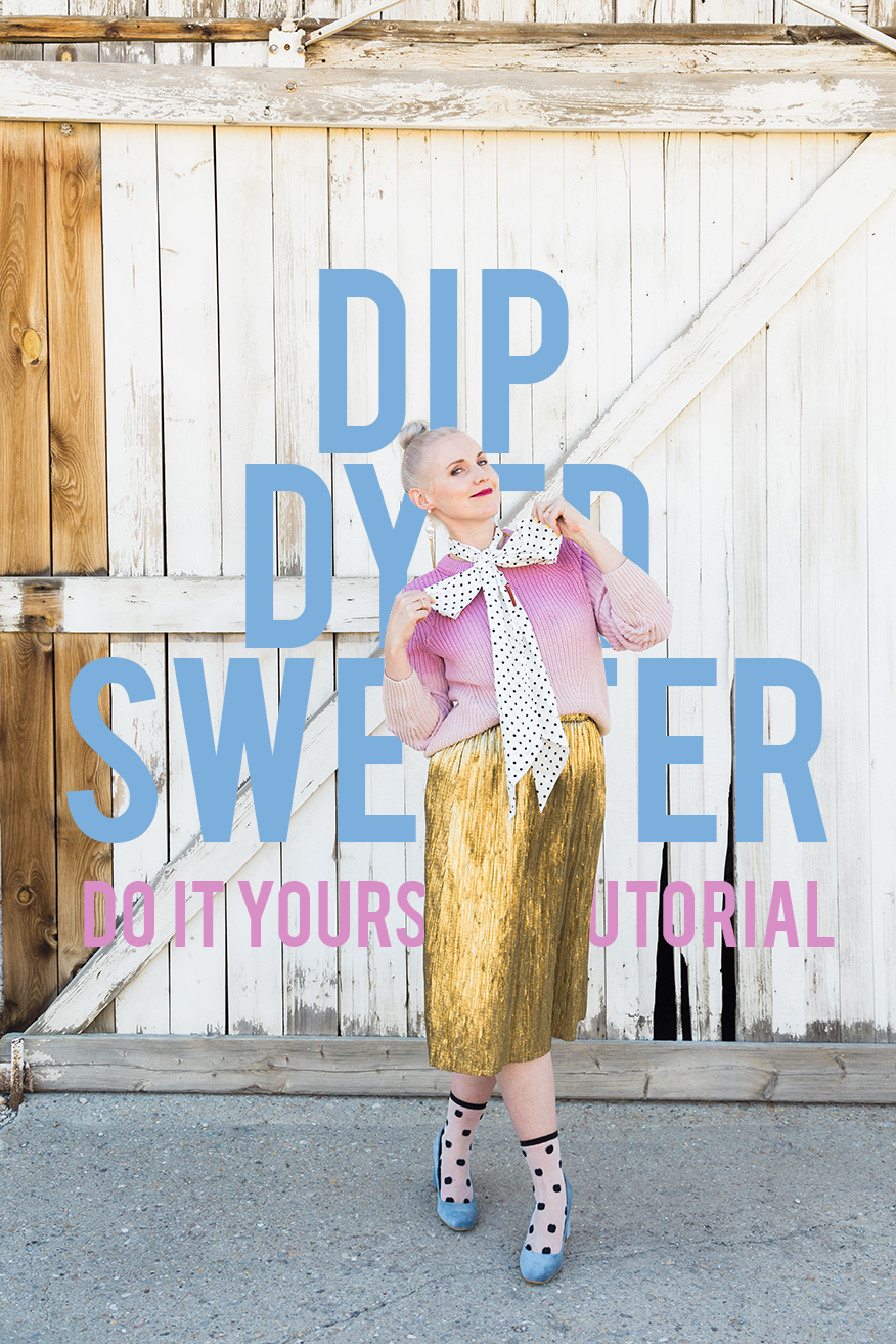 dip dye sweaters tutorial