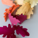 DIY paper fall garland