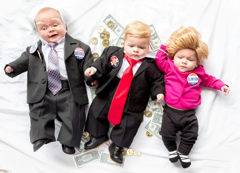 Politician baby costumes for Halloween