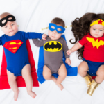 DIY Superheroes costumes for baby