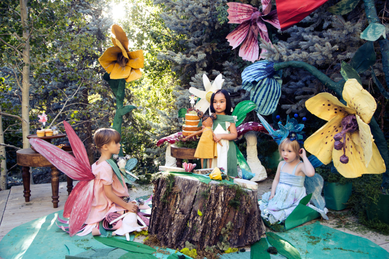 diy paper mache big flower fairy costume
