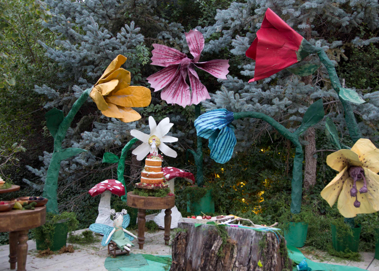 DIY Papier mache flowers & book giveaway The House That Lars Built