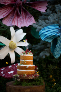 diy flower fairy cake topper paper mache