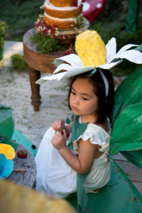 paper mache flower fairy costume daisy