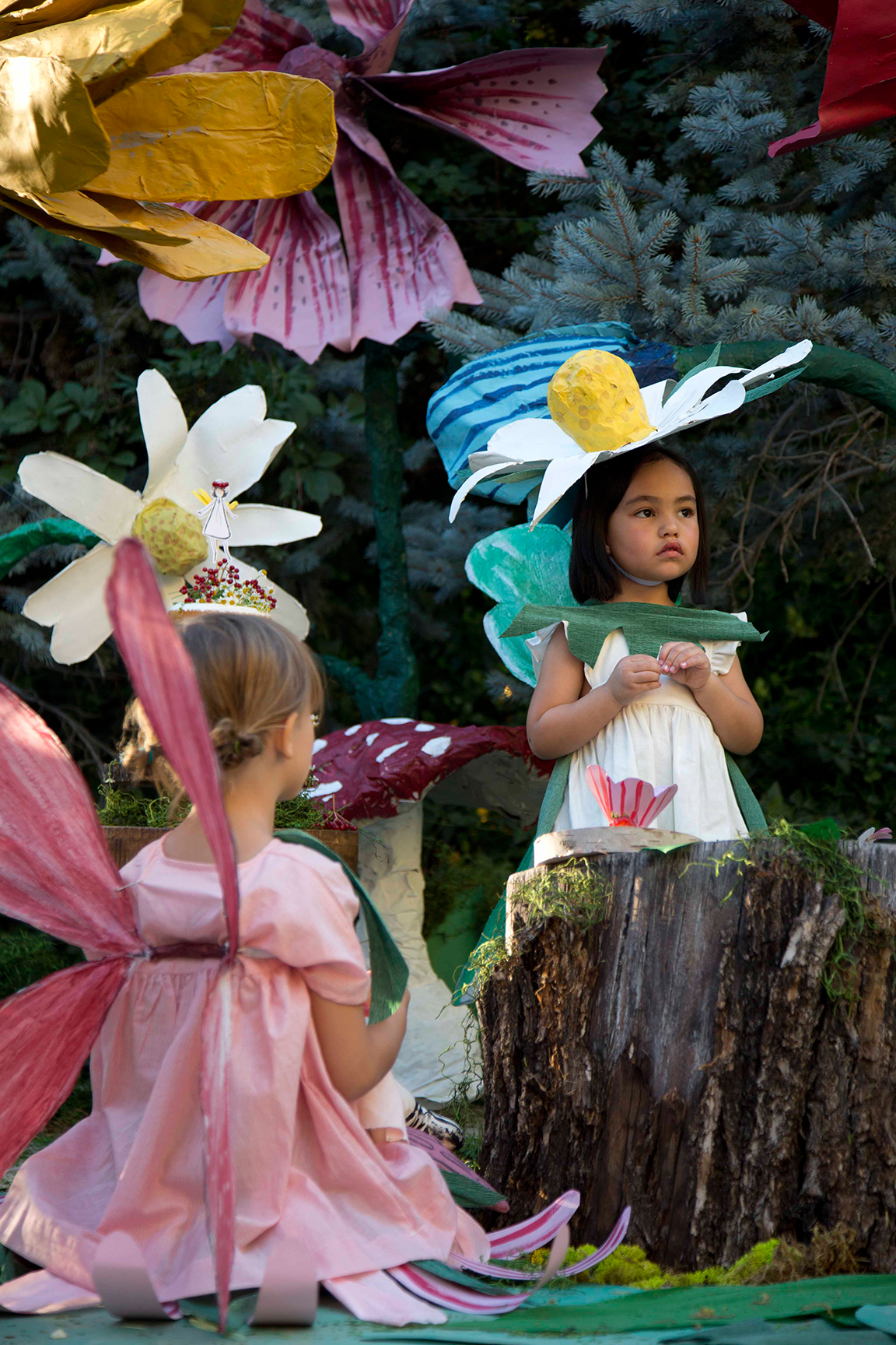 diy paper mache fairy costume flowers cake