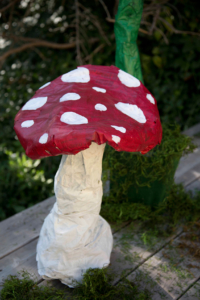 diy paper mache mushroom