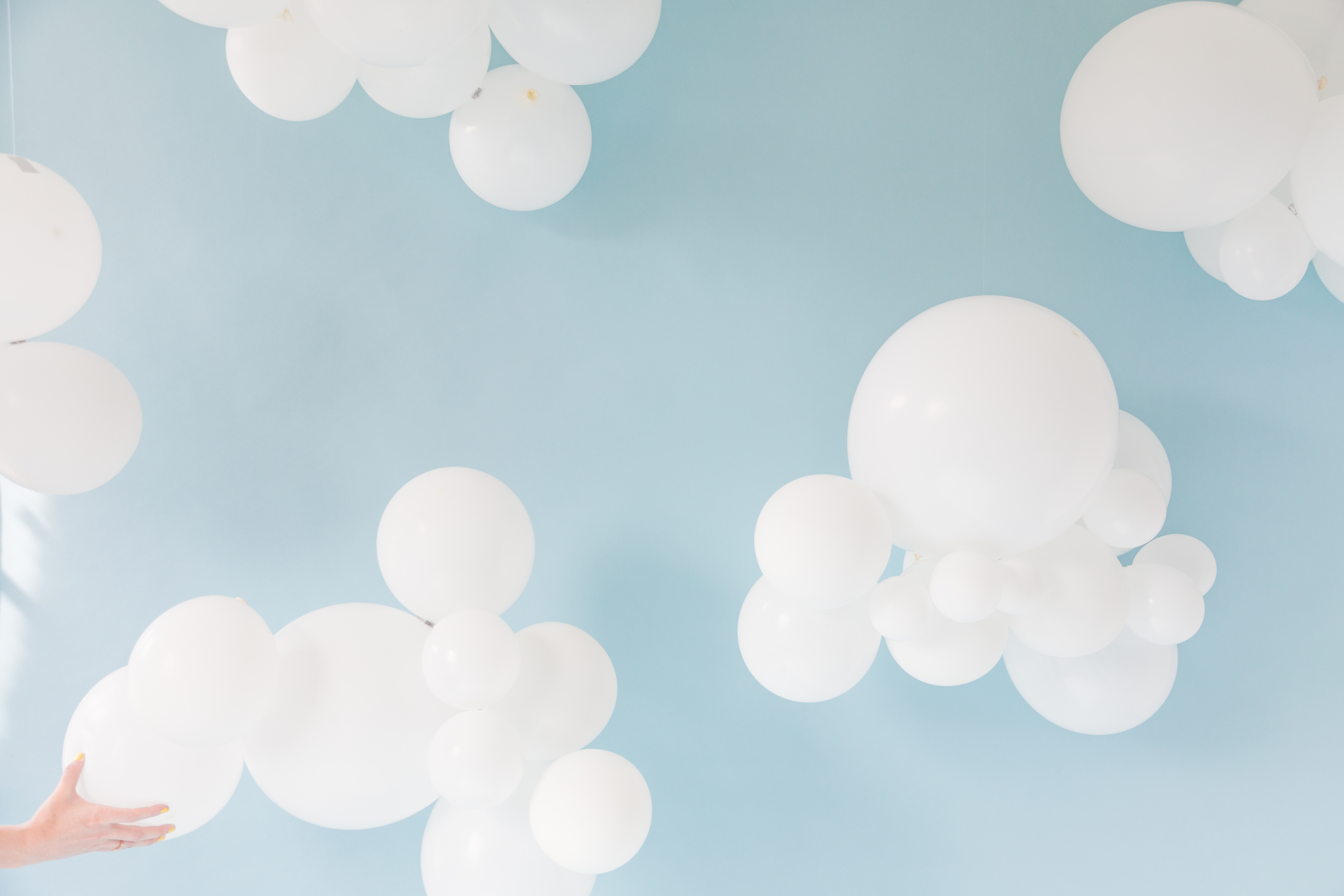 DIY cloud ballon decorations