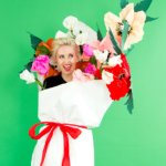 DIY paper bouquet of flower costumes