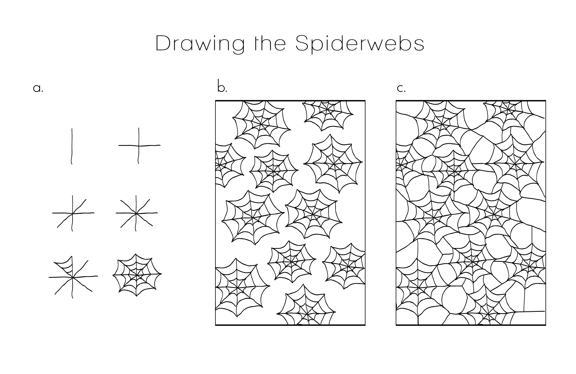 Draw spiderweb