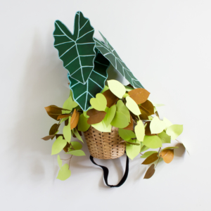 DIY potted plant hat