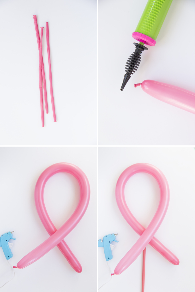 Pink Thread Project and DIY Breast Cancer Awareness Ribbon Balloons