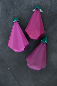 eggplant origami