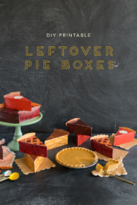 DIY Printable Leftover Pie Box