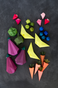 DIY origami fruits and vegetables