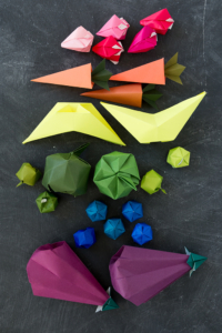 DIY origami fruits and vegetables