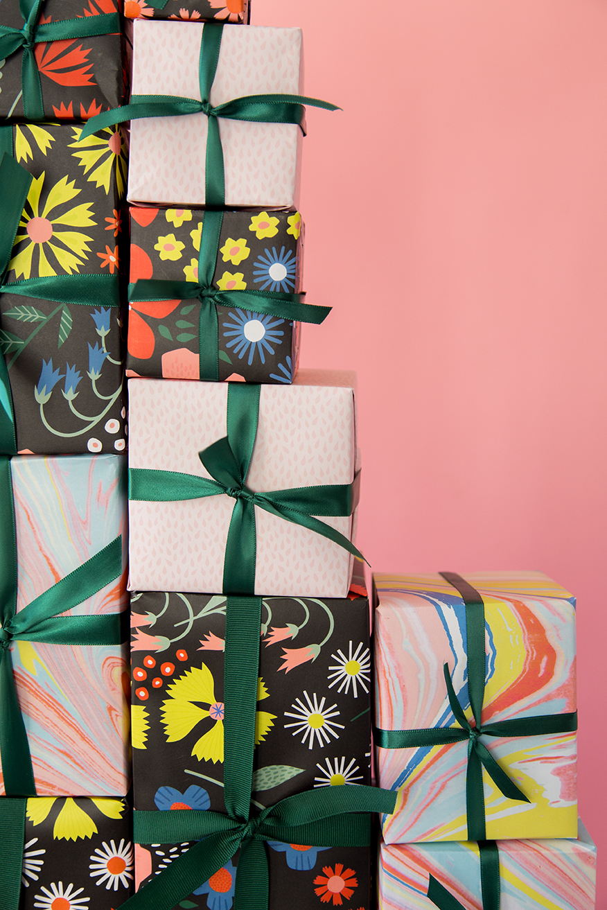 The House That Lars Built wrapping papers for Alexis Mattox Design