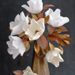 Crepe Paper Magnolia Bouquet