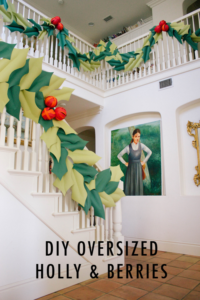 Oversized Holly and Berry garland