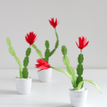 DIY paper Christmas cactus