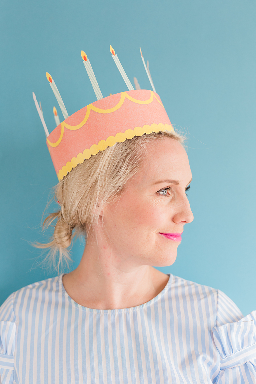 how to make a birthday crown for a girl