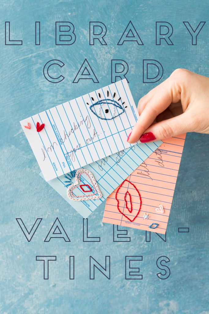 Make a Valentine from a library card