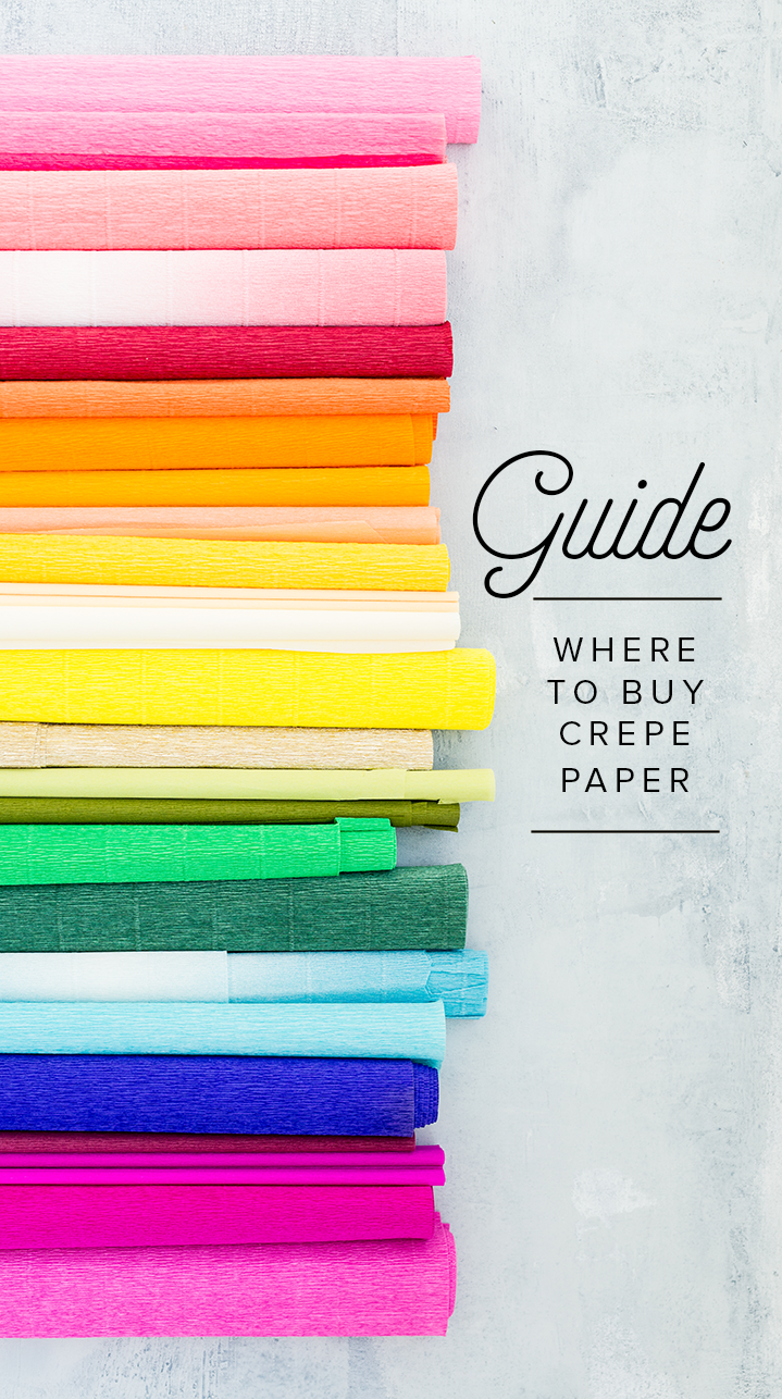 Guide to where to buy crepe paper