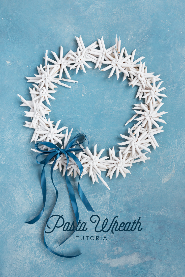 DIY Pasta wreath 