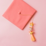 Paper Flower Graduation Tassel