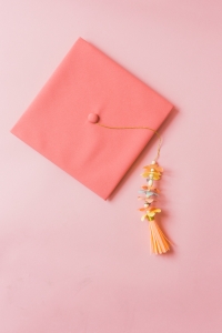 Paper Flower Graduation Tassel