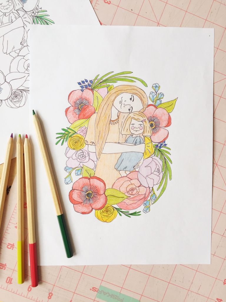 Printable Mother’s Day coloring page