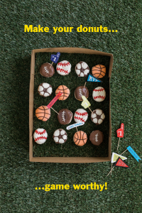 Father's Day sports donuts