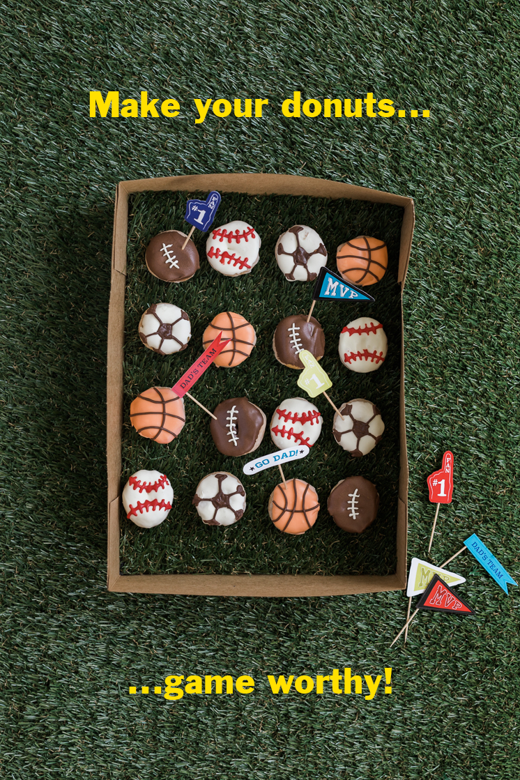 Father's Day sports donuts 