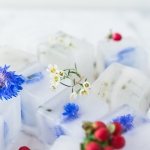 DIY Floral ice cubes
