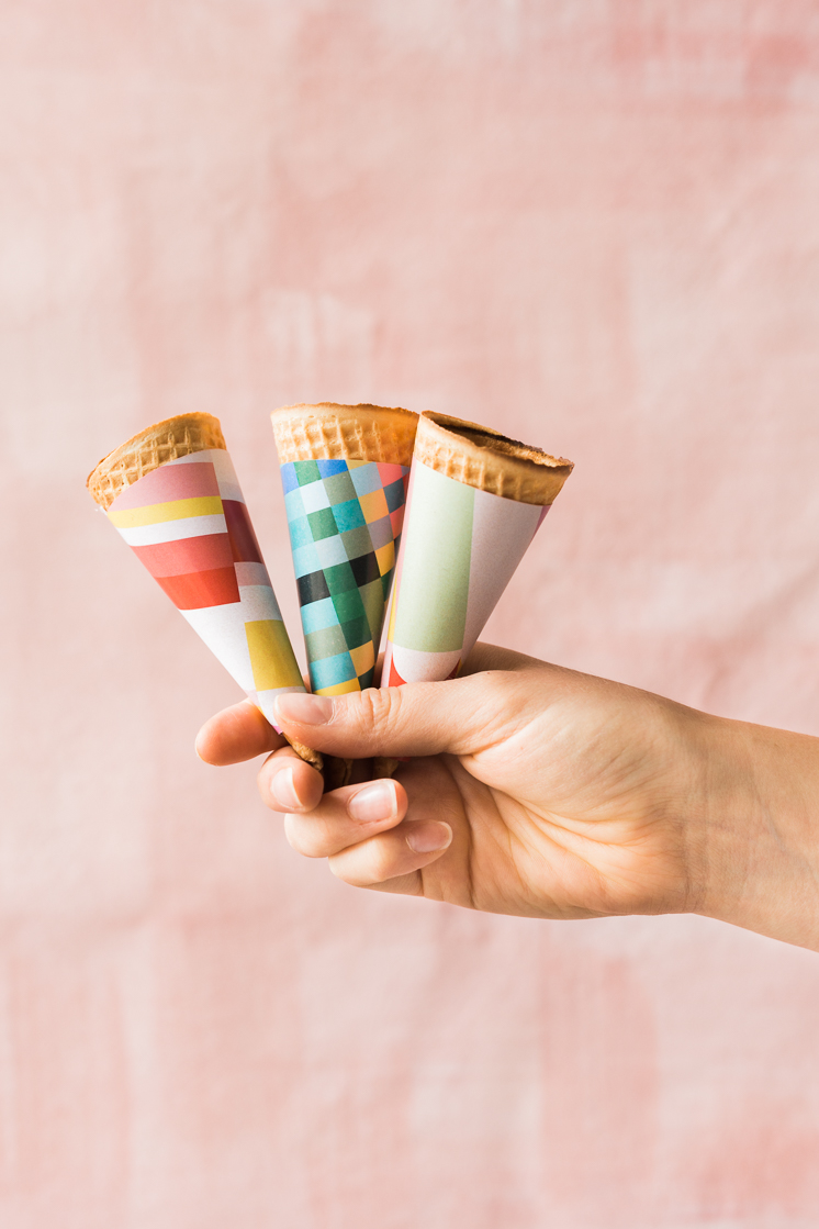 Download Printable Ice cream cone wrappers - The House That Lars Built