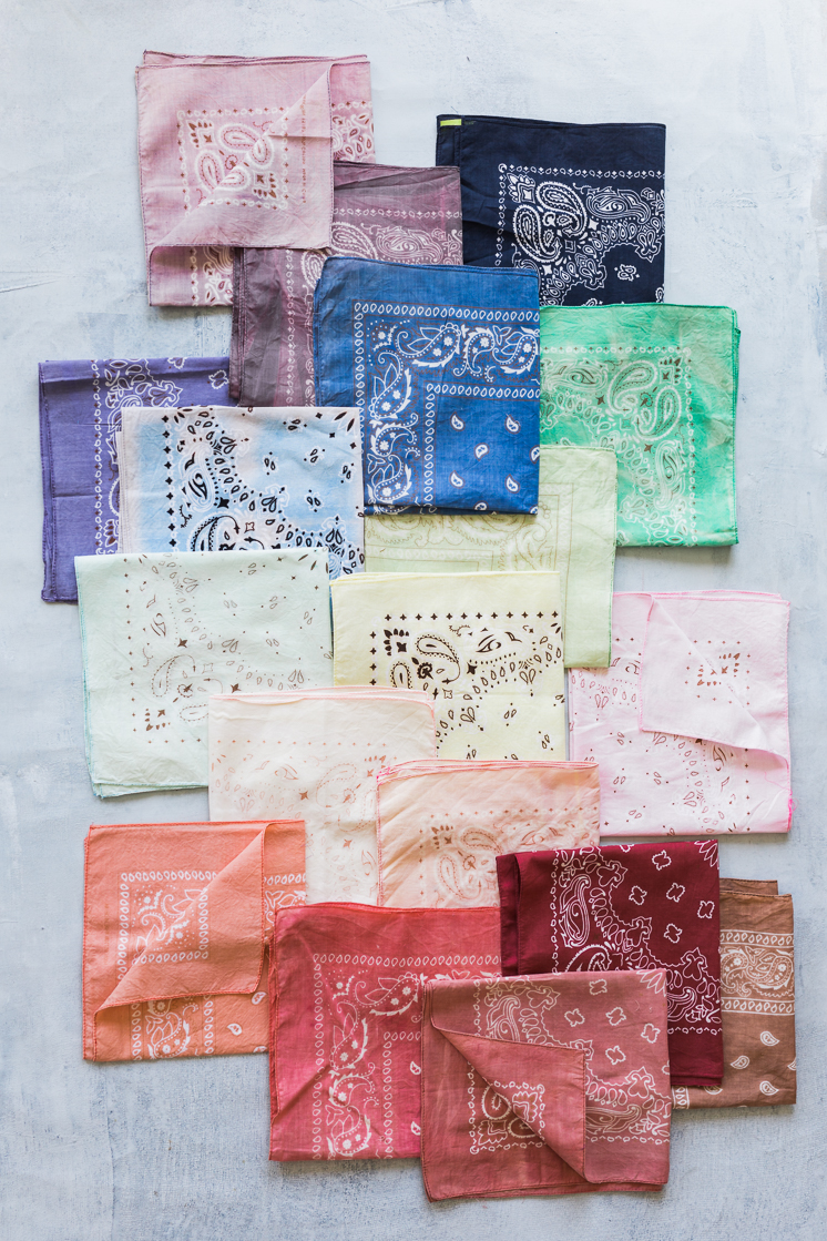 DIY Dyed Handkerchiefs