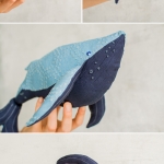 Use these templates to create this DIY stuffed whale