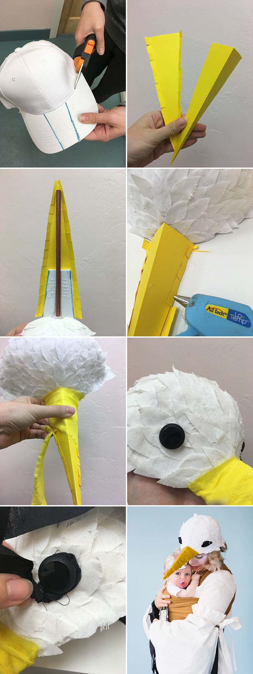 How to make a stork hat 