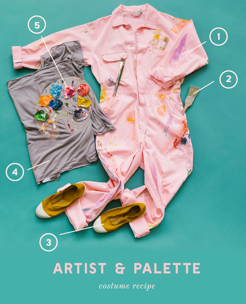 Arist and palette mommy and baby costume recipe